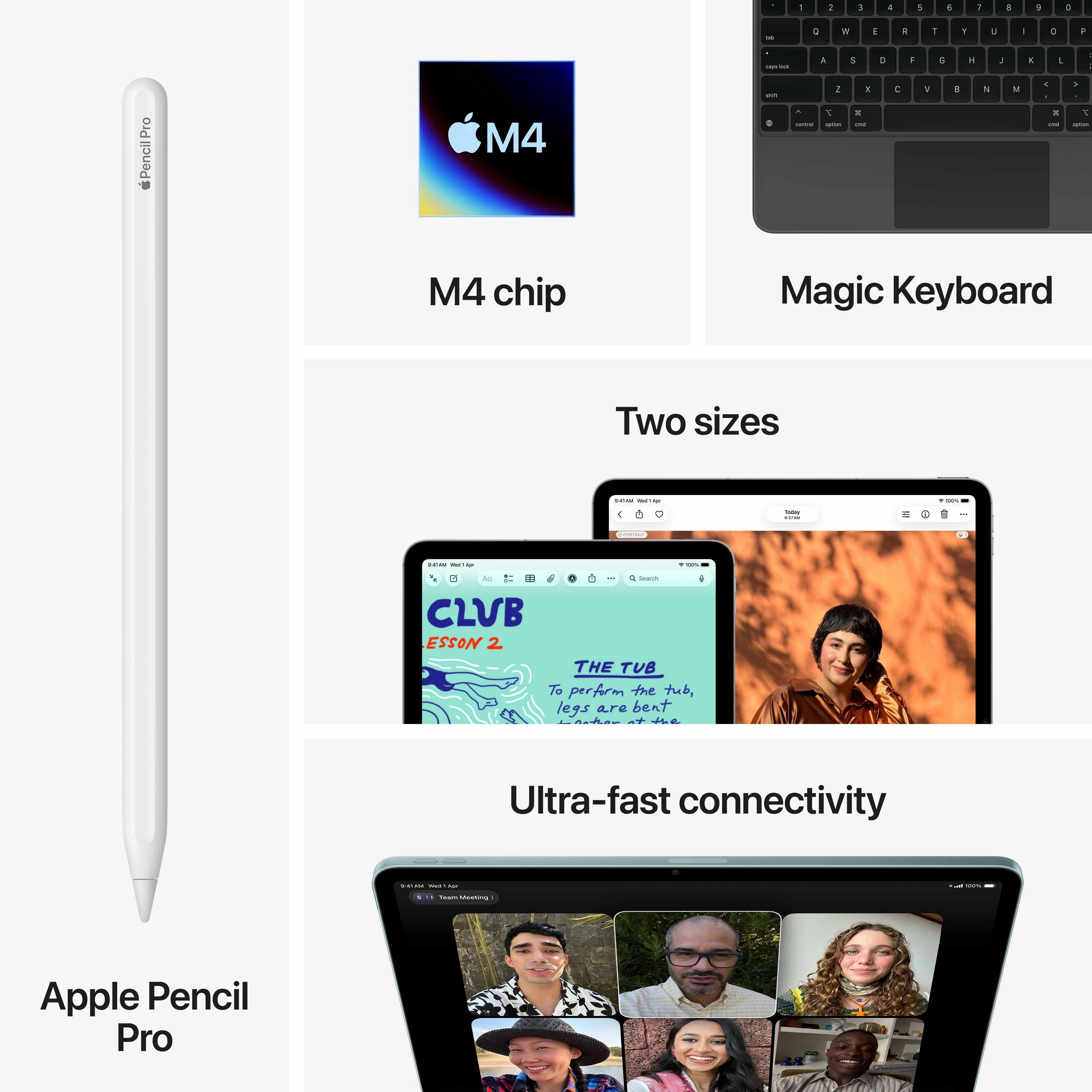 11-inch iPad Air Wi-Fi + Cellular 128GB - Blue (M4) - Image 9