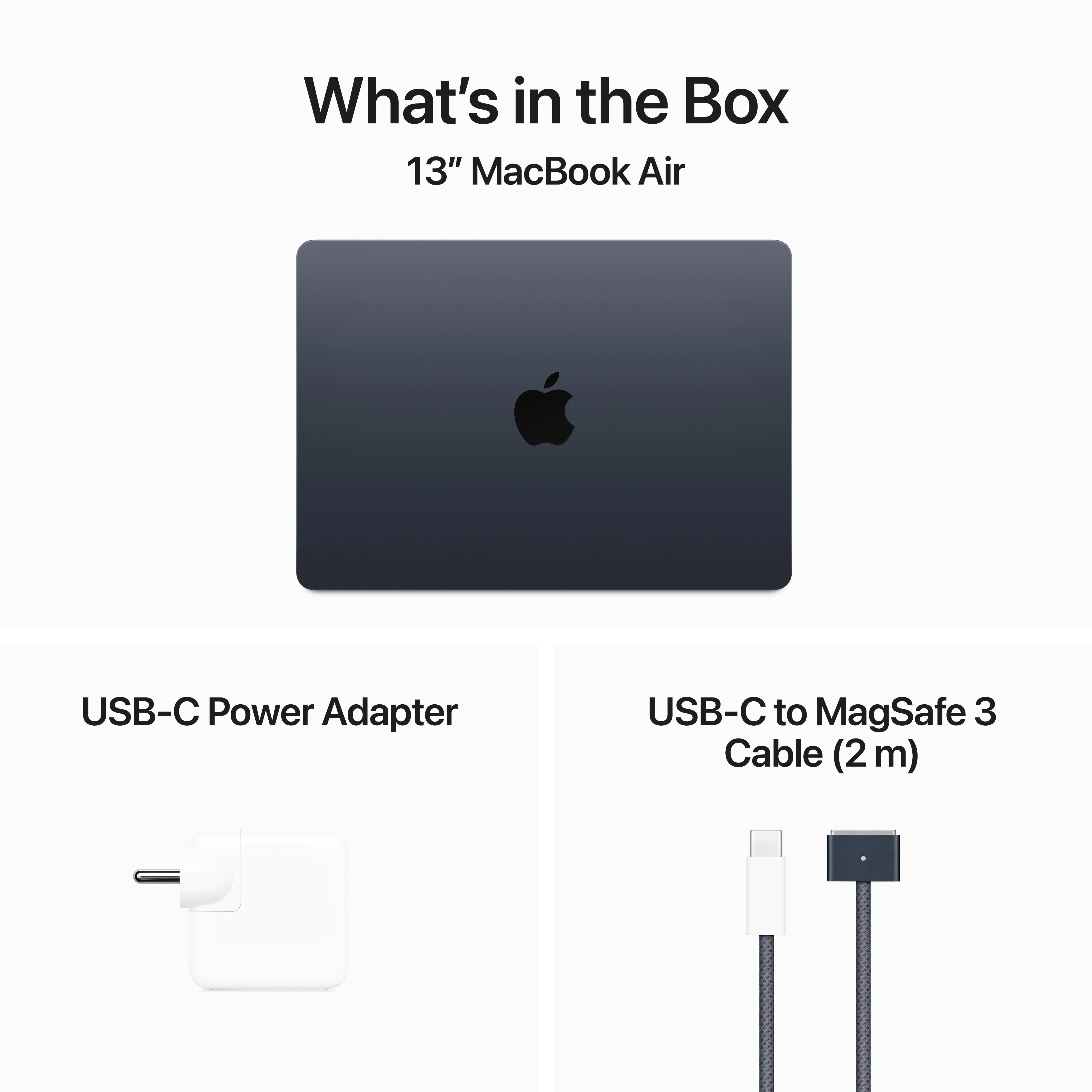 13-inch MacBook Air: Apple M3 chip with 8?core CPU and 10?core GPU, 512GB SSD - Midnight - Image 9