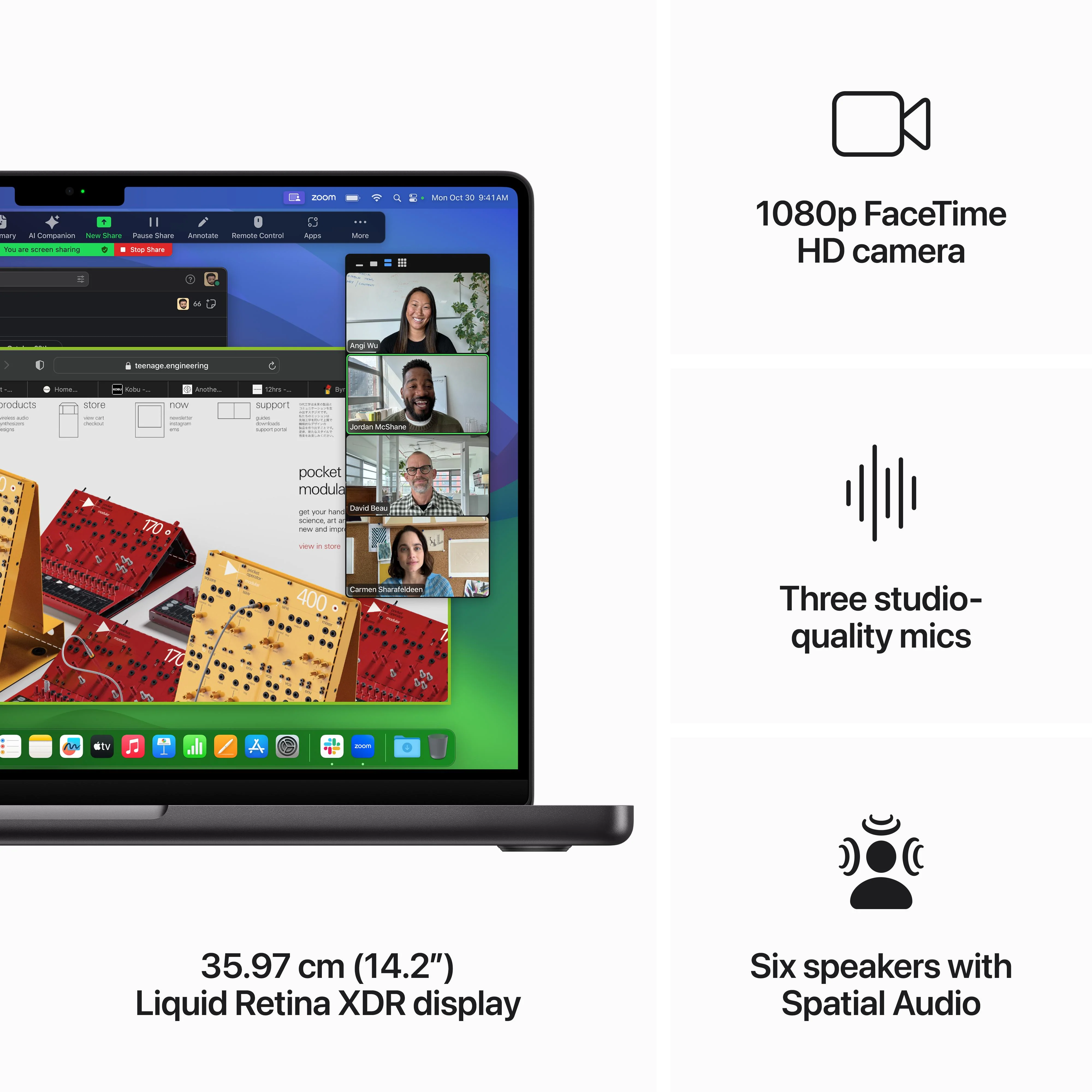 14-inch MacBook Pro: Apple M3 Pro chip with 11?core CPU and 14?core GPU, 512GB SSD - Space Black - Image 5