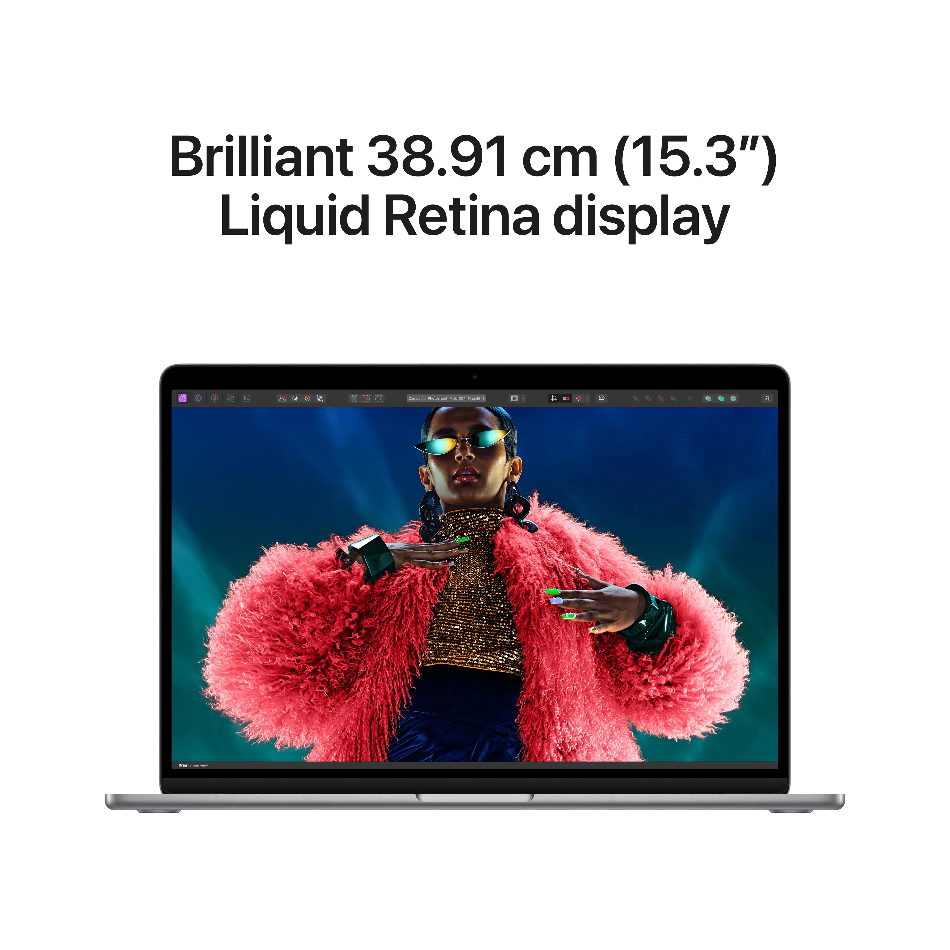 15-inch MacBook Air: Apple M3 chip with 8?core CPU and 10?core GPU, 256GB SSD - Space Grey - Image 5