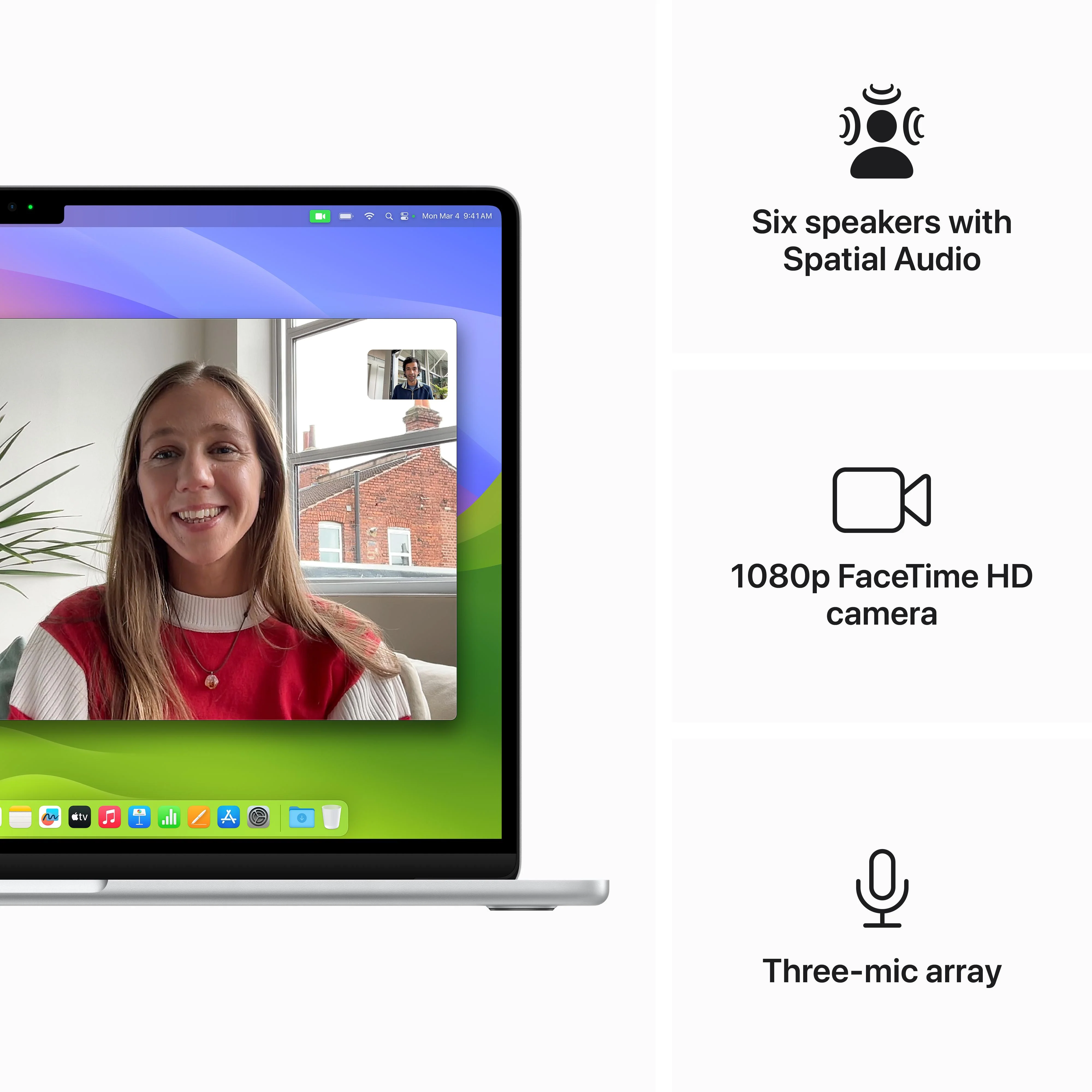 15-inch MacBook Air: Apple M3 chip with 8?core CPU and 10?core GPU, 512GB SSD - Silver - Image 6