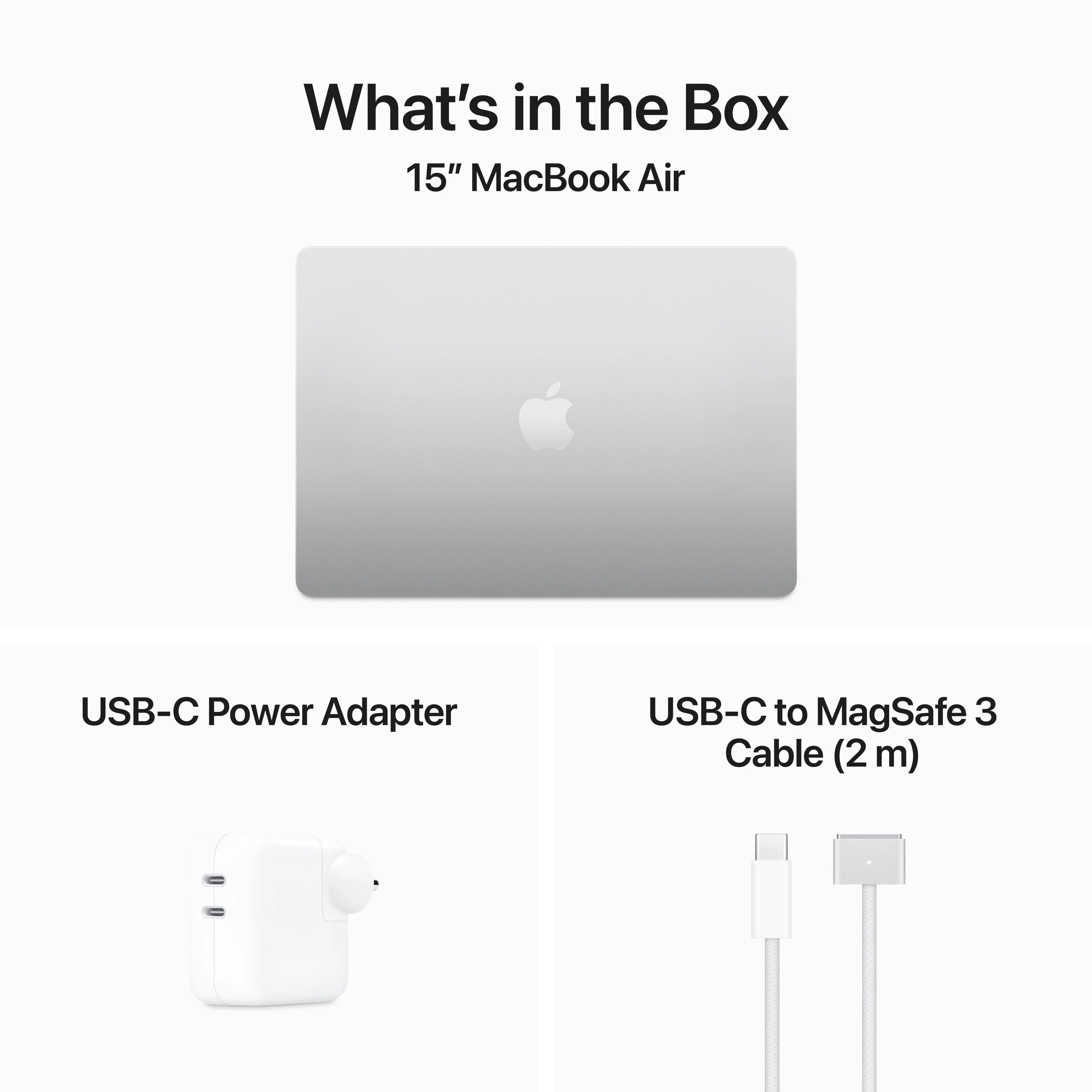 15-inch MacBook Air: Apple M3 chip with 8?core CPU and 10?core GPU, 512GB SSD - Silver - Image 9