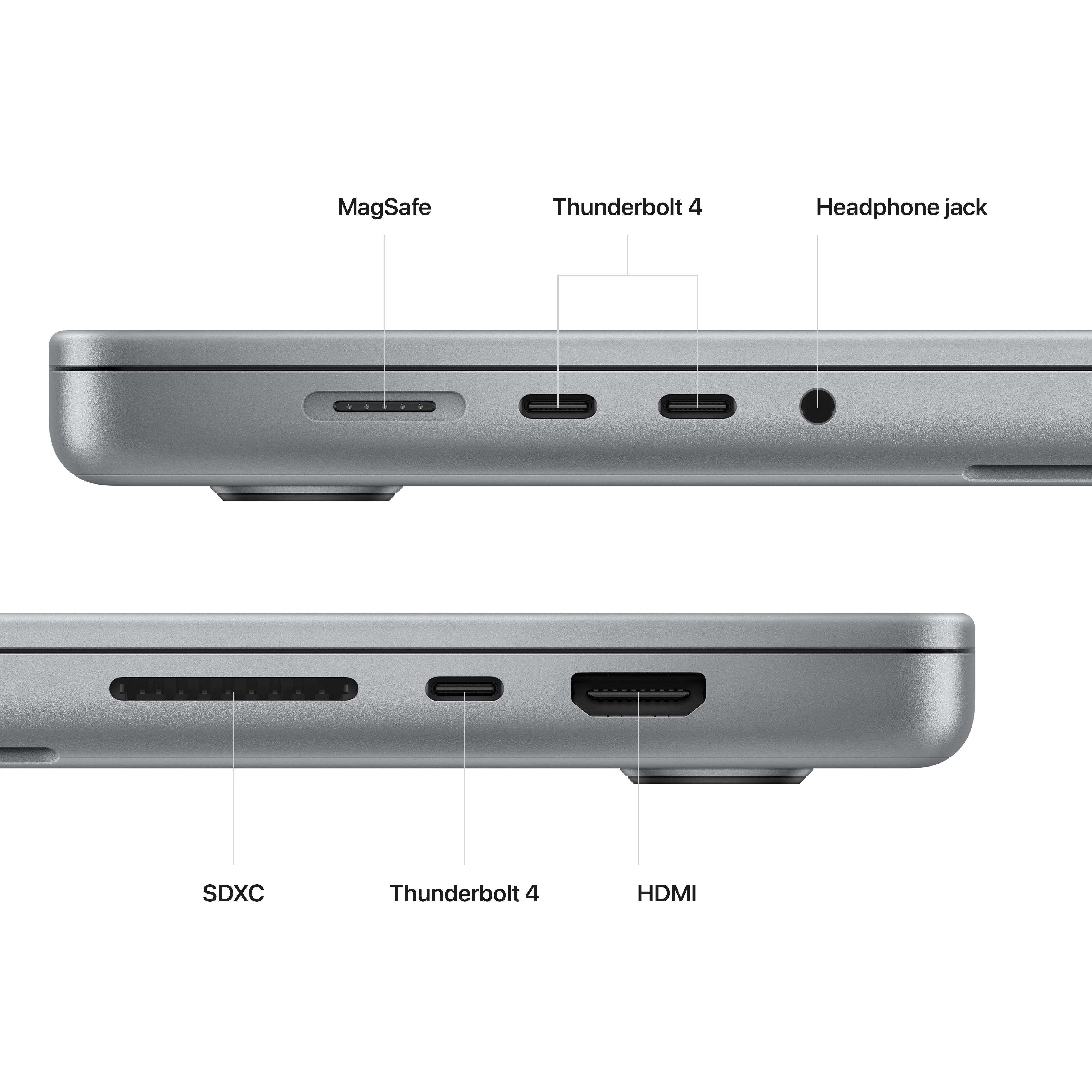 16-inch MacBook Pro: Apple M2 Pro chip with 12?core CPU and 19?core GPU, 512GB SSD - Space Grey - Image 6
