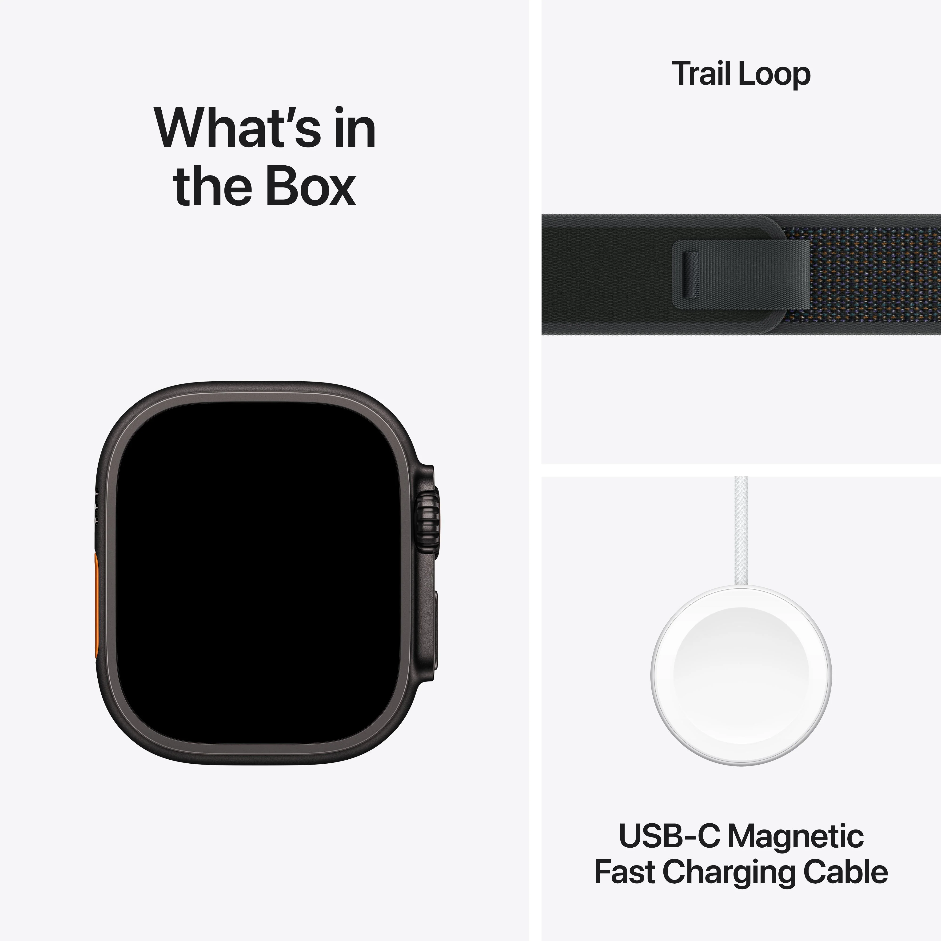 Apple Watch Ultra 2 GPS + Cellular 49mm Black Titanium Case with Black Trail Loop - S/M - Image 9