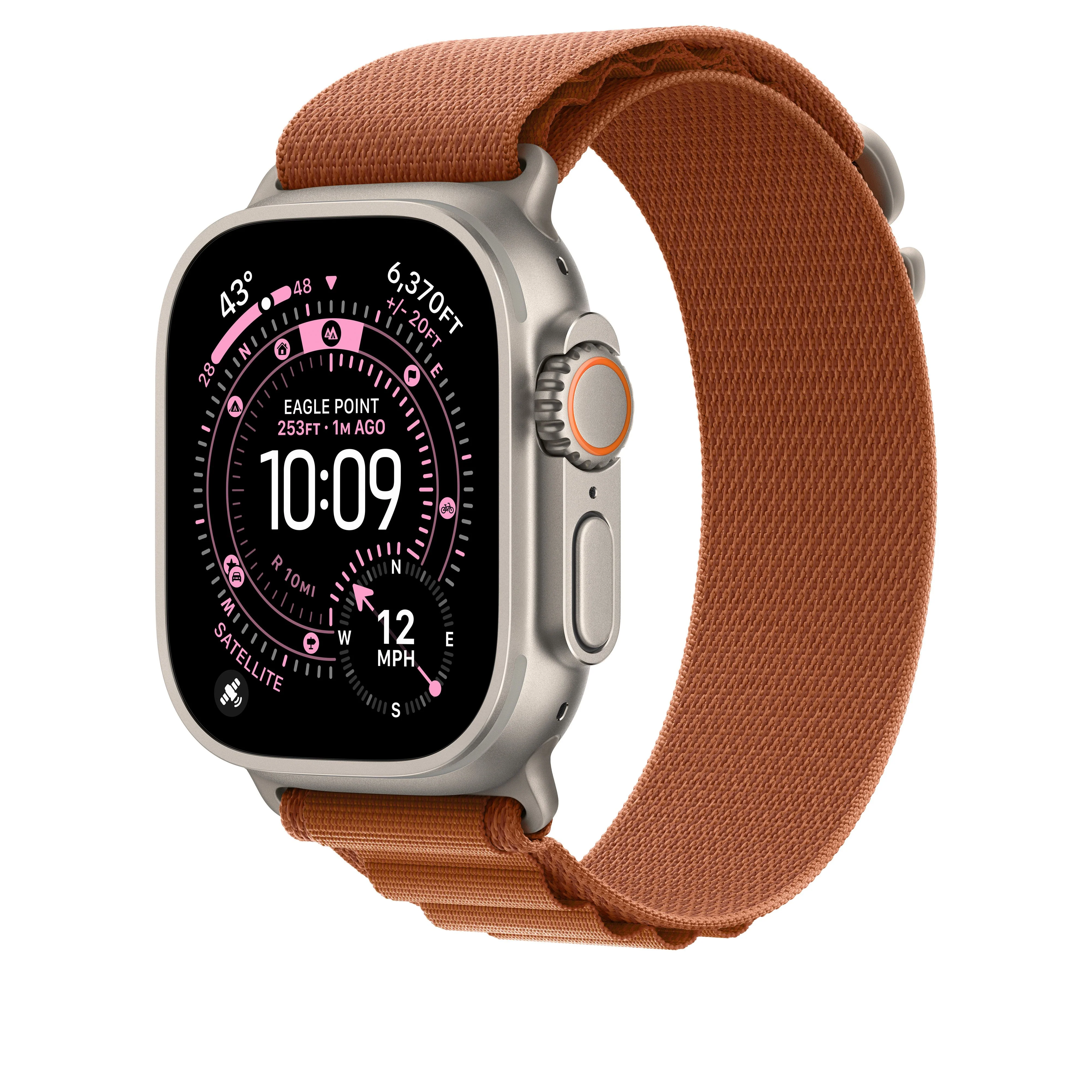 49mm Terracotta Alpine Loop - Small - Natural Titanium Finish - Image 2