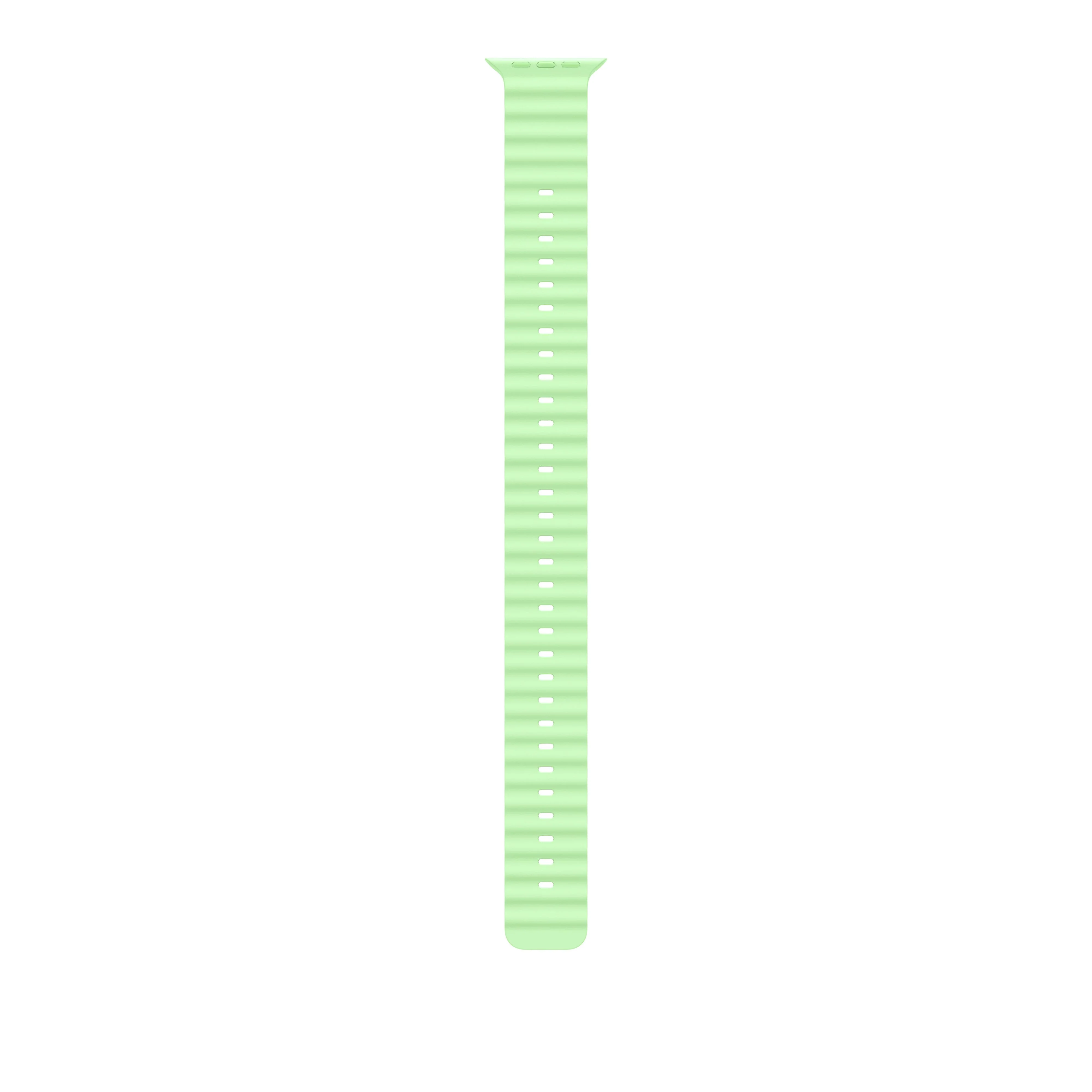 49mm Neon Green Ocean Band Extension - Black Titanium Finish