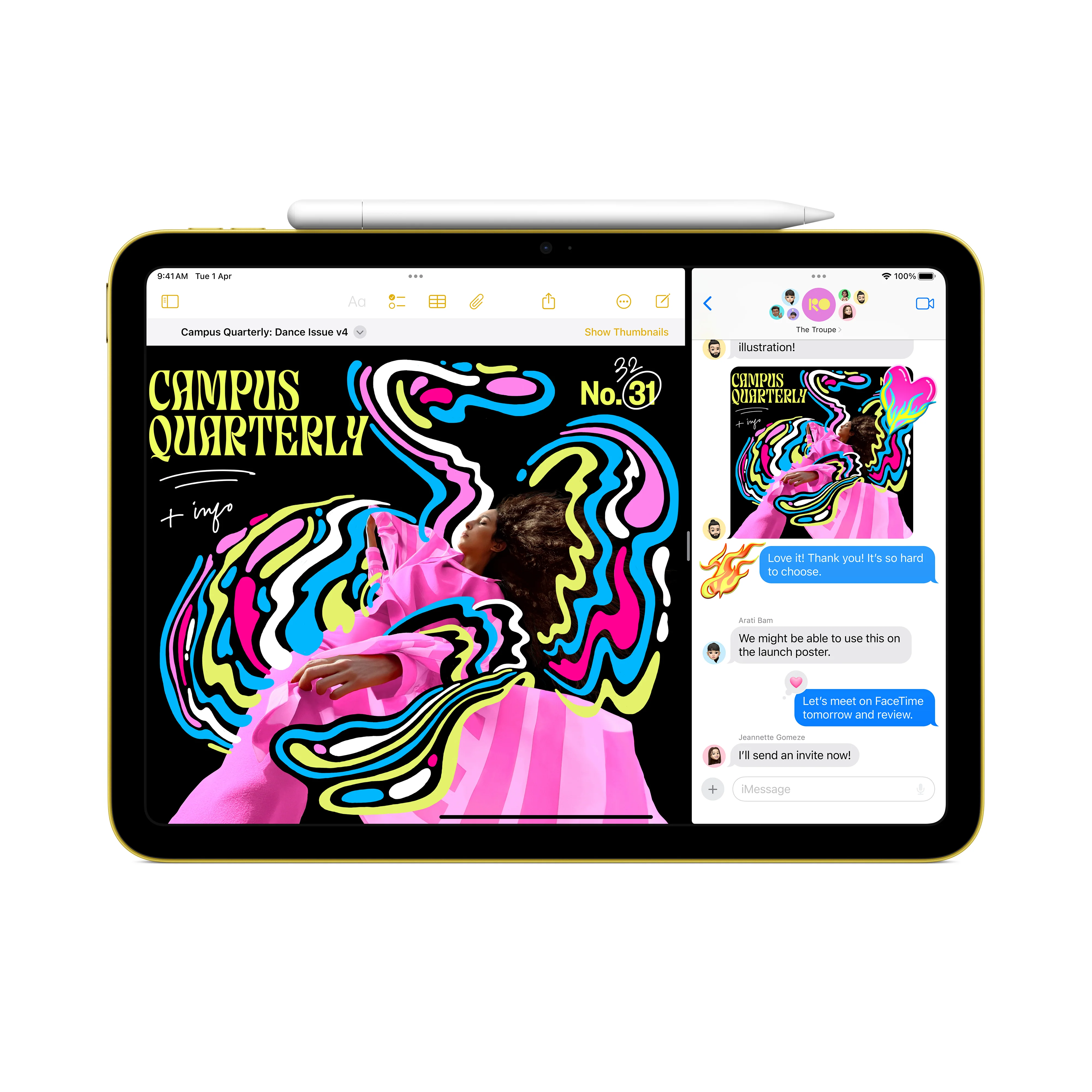 iPad Wi-Fi + Cellular 512GB - Pink (A16) - Image 4