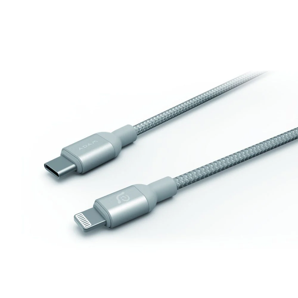 Adam Peak ll Usb-C To Lightning Cable - Silver, 30Cm