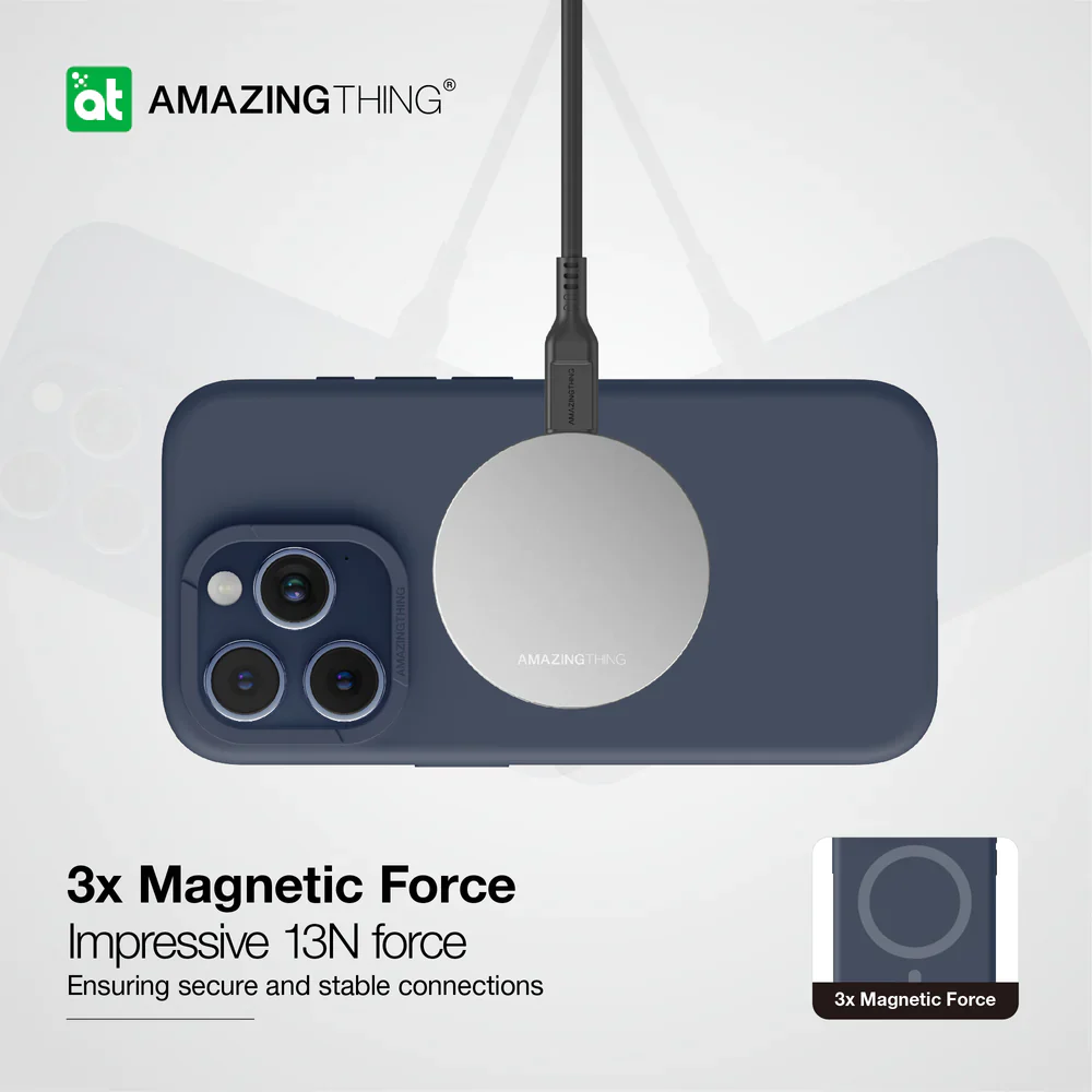 AmazingThing Smoothie Magnetic Case for iPhone 15 Pro Max - Blue - Image 5