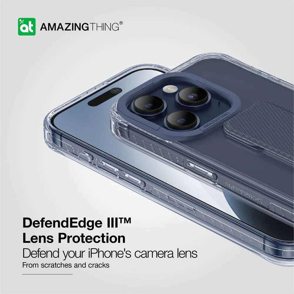AmazingThing Titan Pro Holder Drop-proof Case for iPhone 15 Pro Max - Blue - Image 7