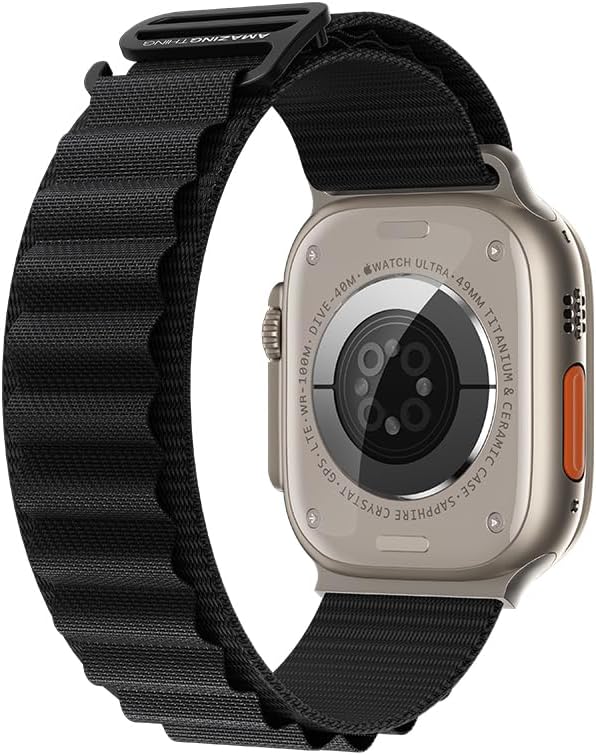 AmazingThing Titan Sports Strap for Apple Watch Ultra - Black - Image 5