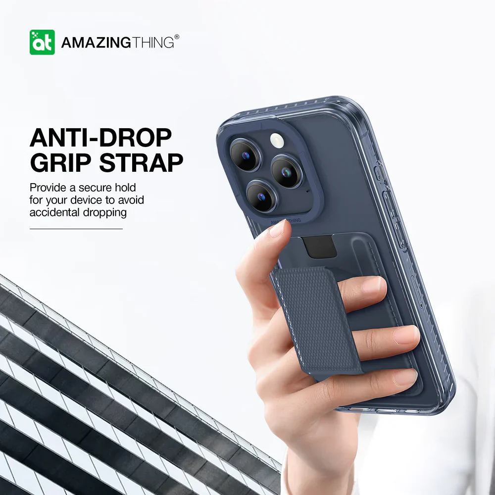 AmazingThing Titan Wallet Set for iPhone 15 Pro - Blue - Image 4