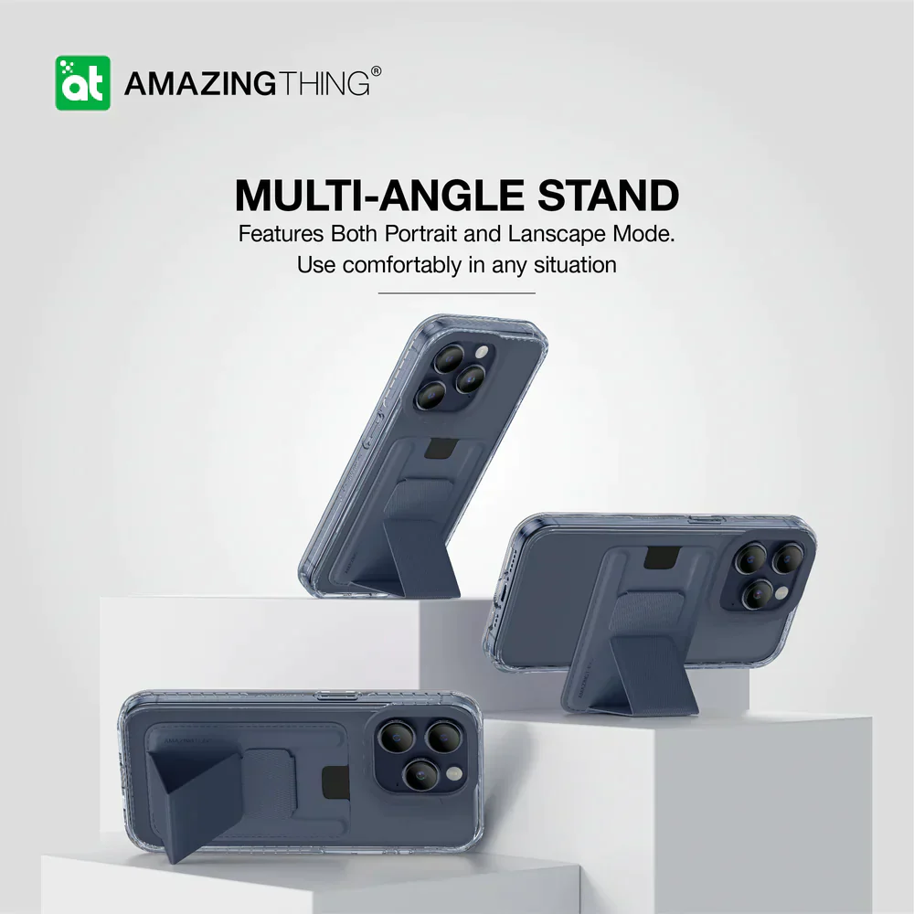 AmazingThing Titan Wallet Set for iPhone 15 Pro Max - Blue - Image 6