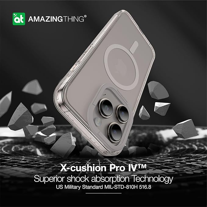 AmazingThings Titan Pro Magnetic Case for iPhone 15 Pro - Grey - Image 5