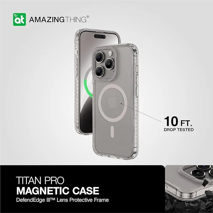 AmazingThings Titan Pro Magnetic Case for iPhone 15 Pro - Grey - Image 6