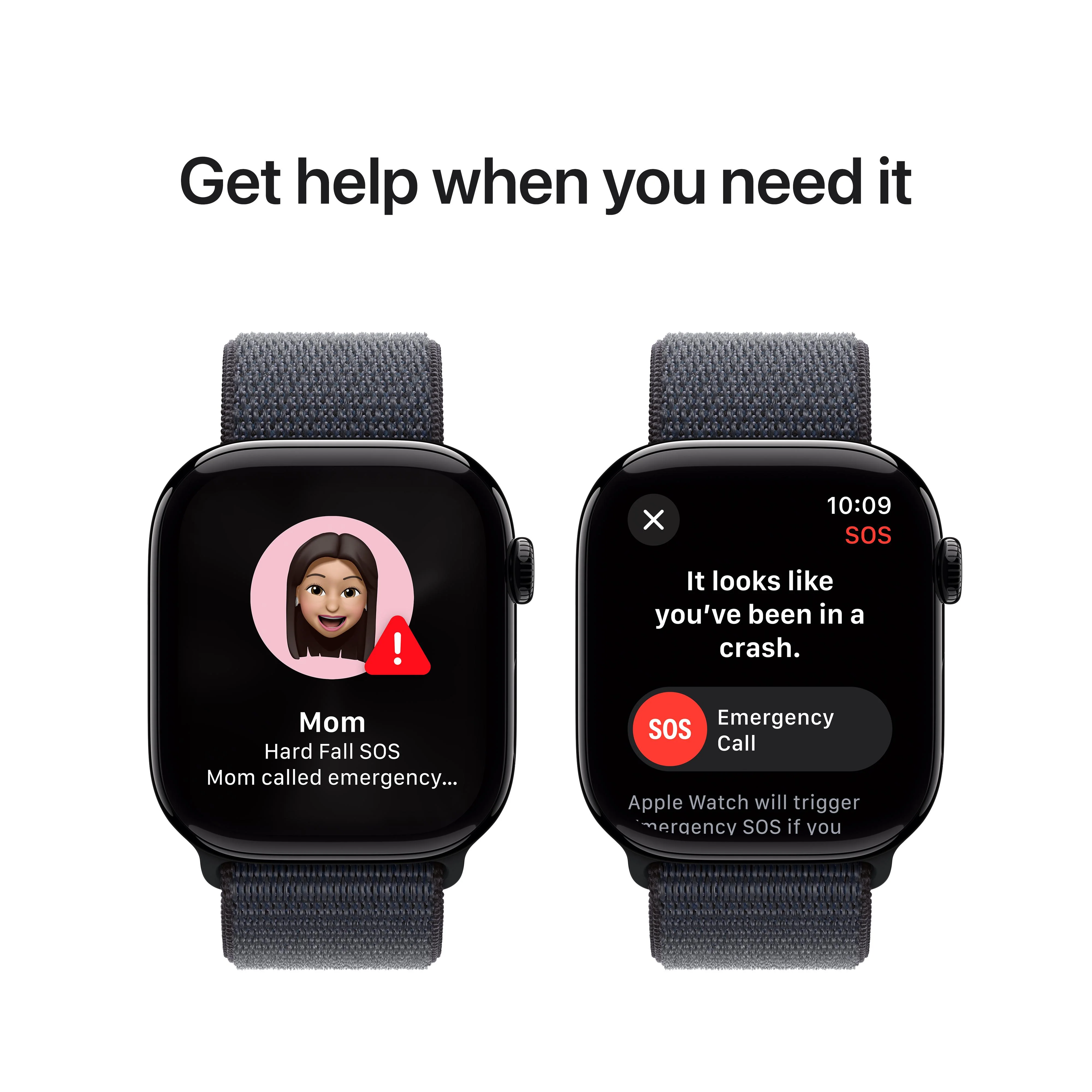 Apple Watch Series 10 GPS + Cellular 46mm Jet Black Aluminium Case with Ink Sport Loop - Image 6