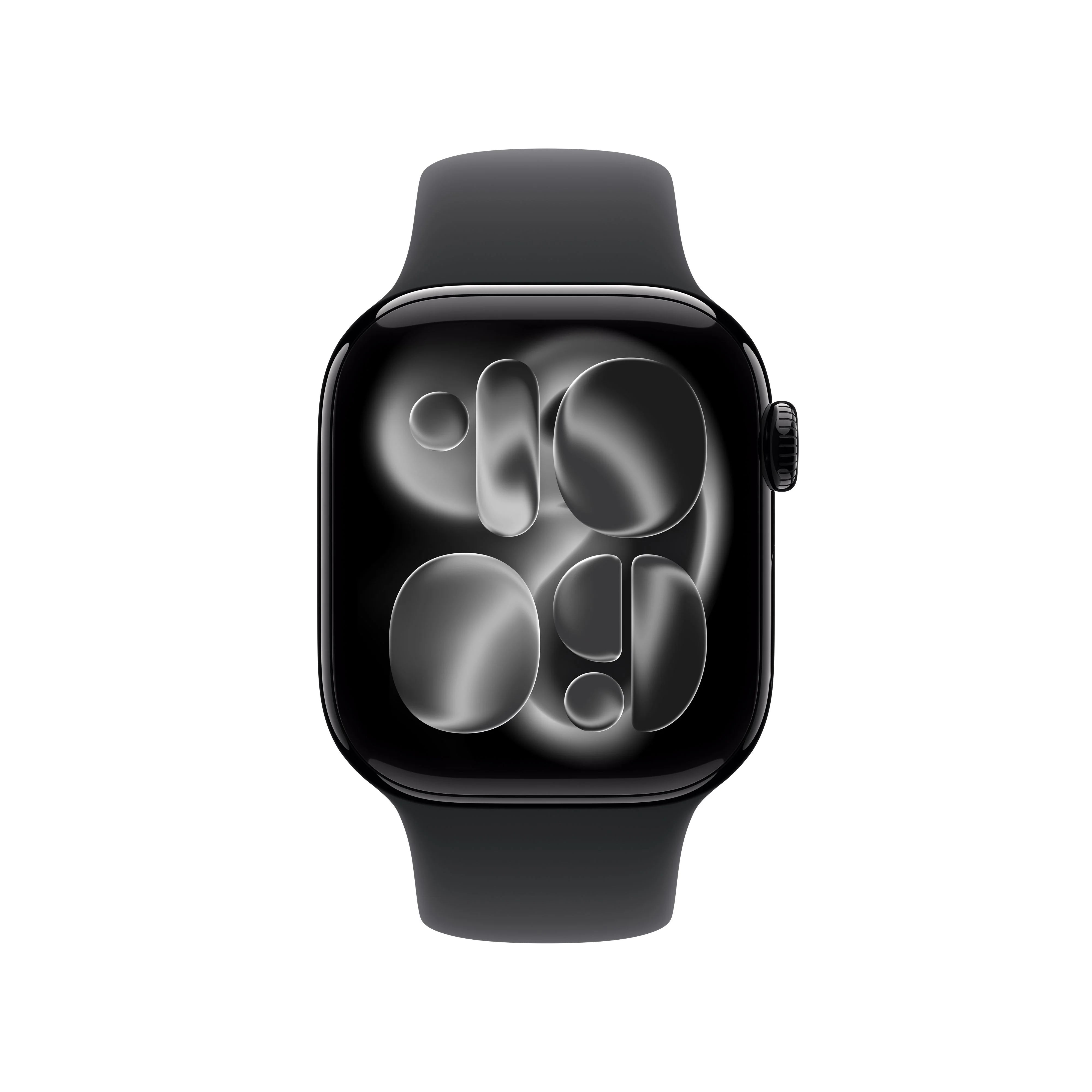 Apple Watch Series 11 GPS 42mm Jet Black Aluminium Case with Black Sport Band - M/L - Image 2