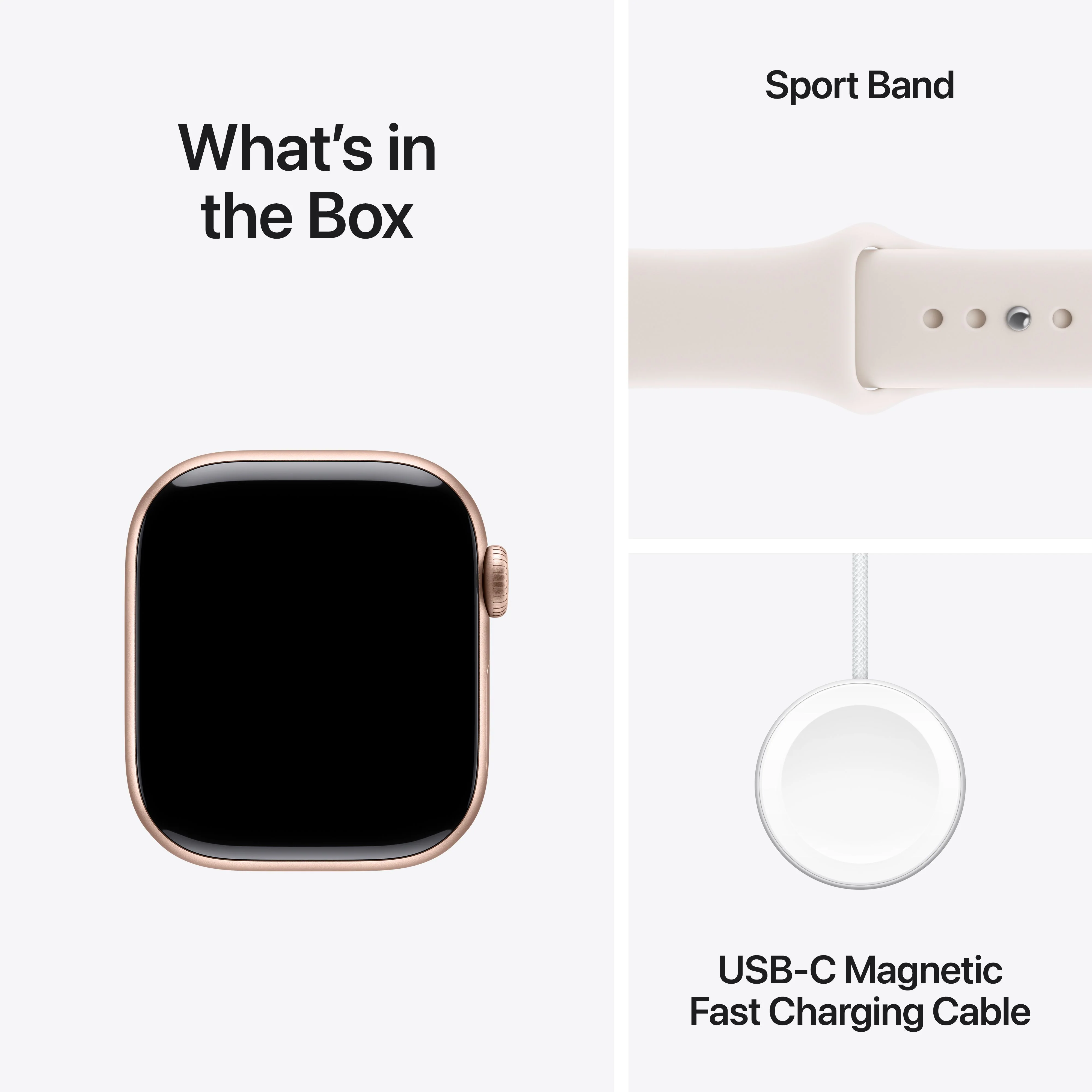 Apple Watch Series 11 GPS 42mm Rose Gold Aluminium Case with Light Blush Sport Band - S/M - Image 9