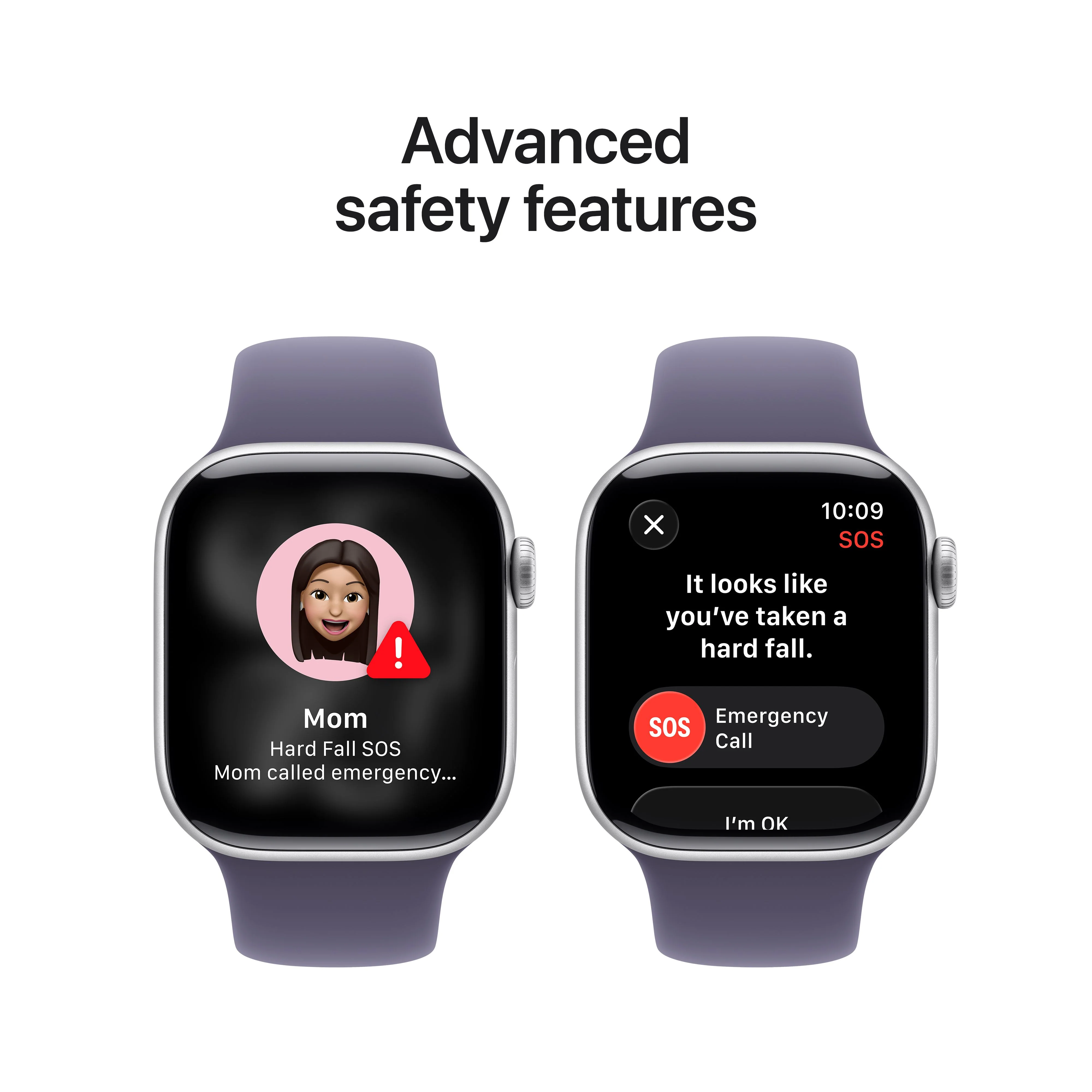 Apple Watch Series 11 GPS 42mm Silver Aluminium Case with Purple Fog Sport Band - S/M - Image 6