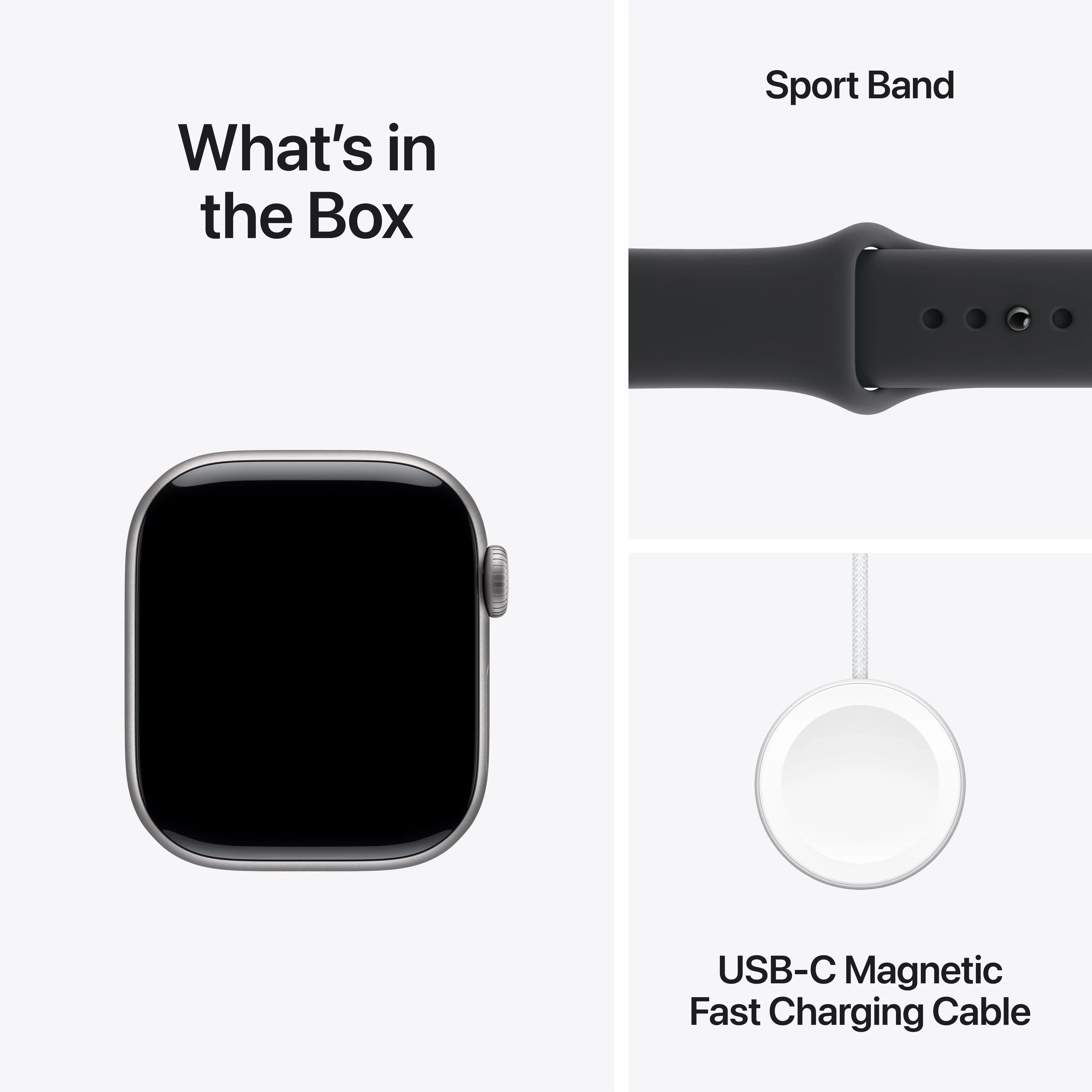 Apple Watch Series 11 GPS + Cellular 42mm Space Grey Aluminium Case with Black Sport Band - S/M - Image 9