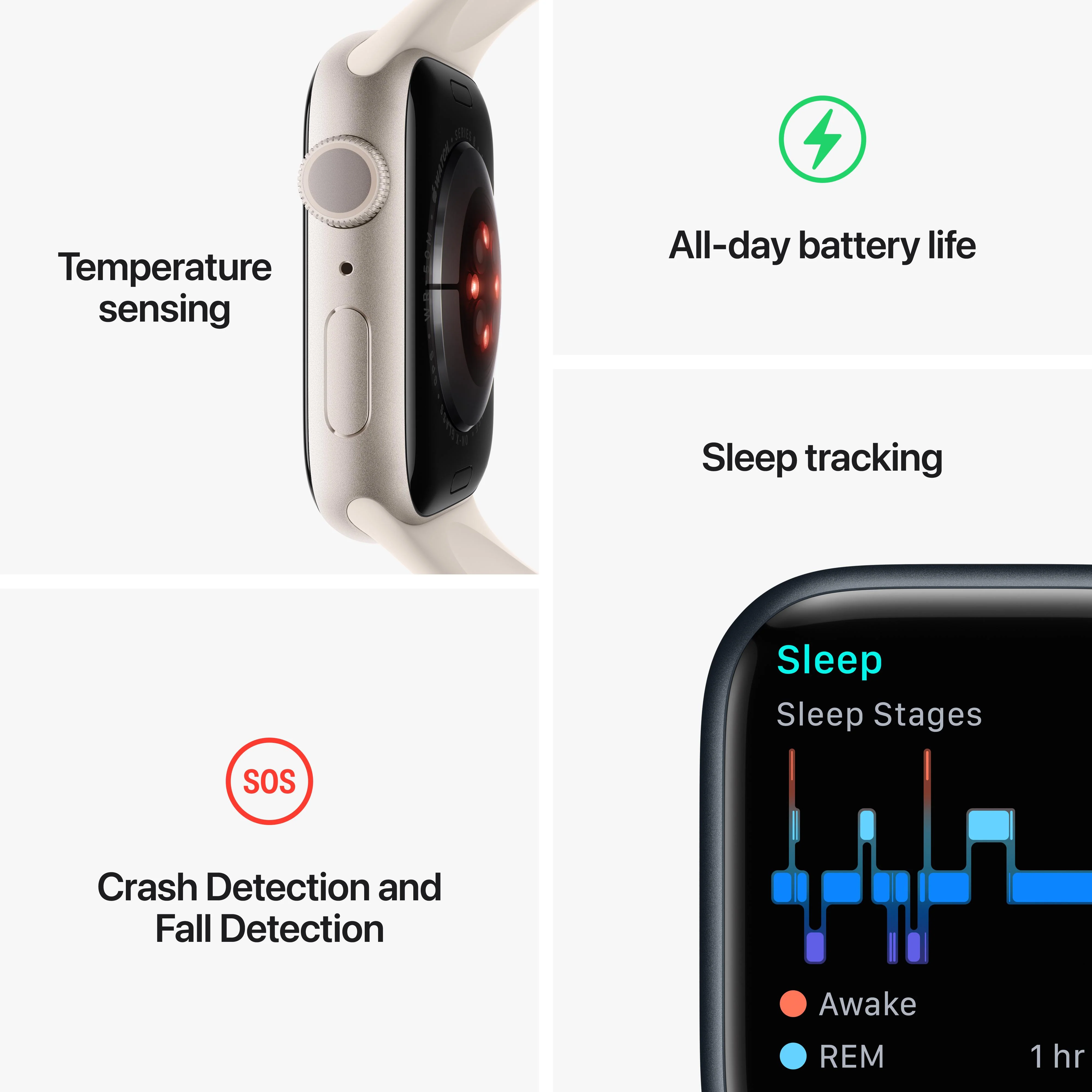 Apple Watch Series 8 GPS 45mm (PRODUCT)RED Aluminium Case with (PRODUCT)RED Sport Band - Regular - Image 8