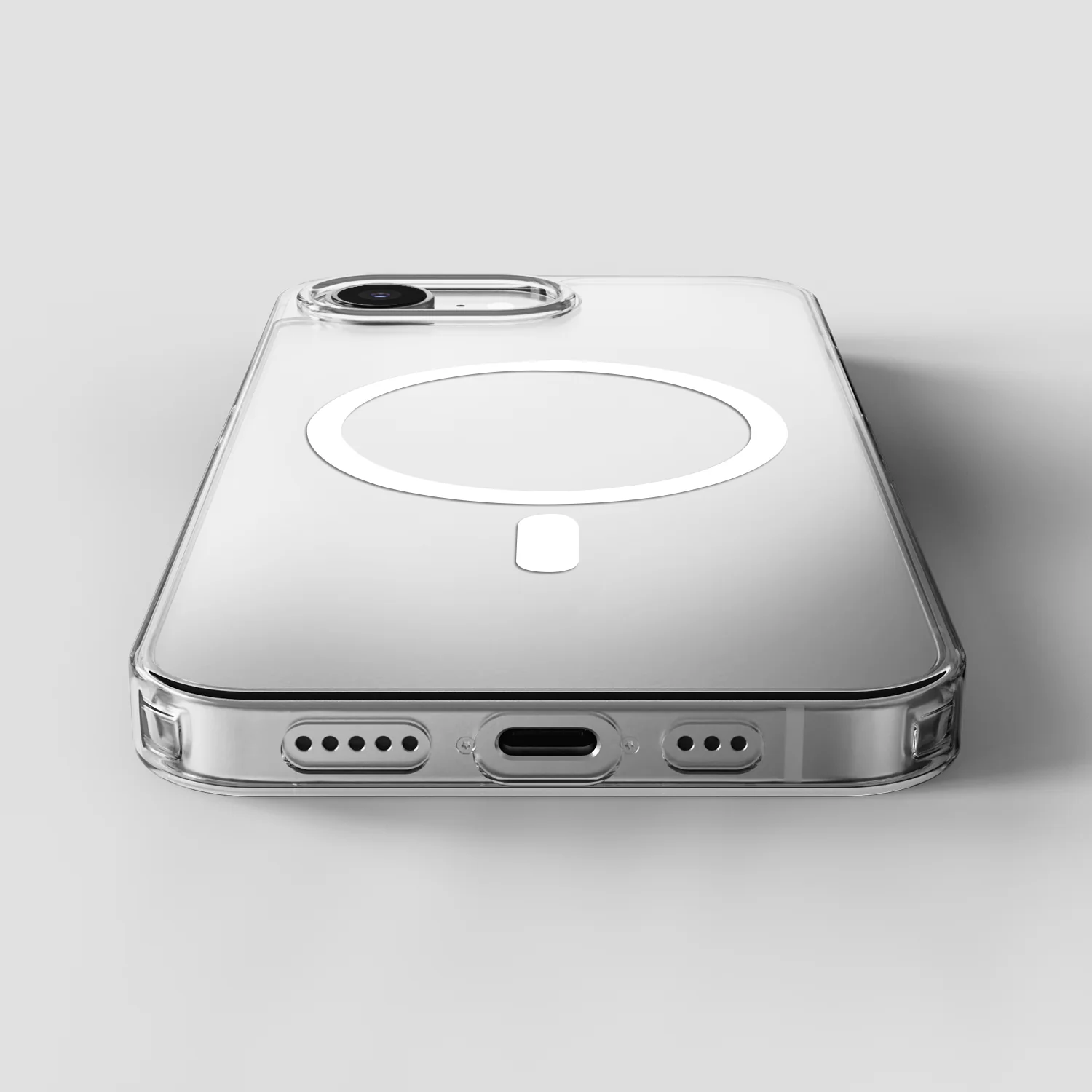 GRIPP MS CASE IPH 16E WHITE RING - CLEAR - Image 4