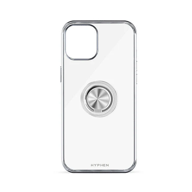 HYPHEN AXIO Clear Ring Case for iPhone 14 - Silver - Image 5