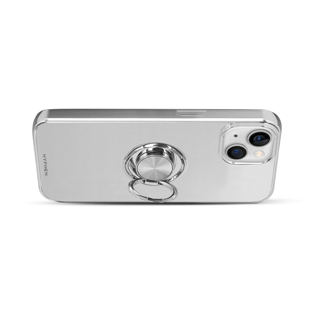 HYPHEN AXIO Clear Ring Case for iPhone 14 - Silver - Image 6