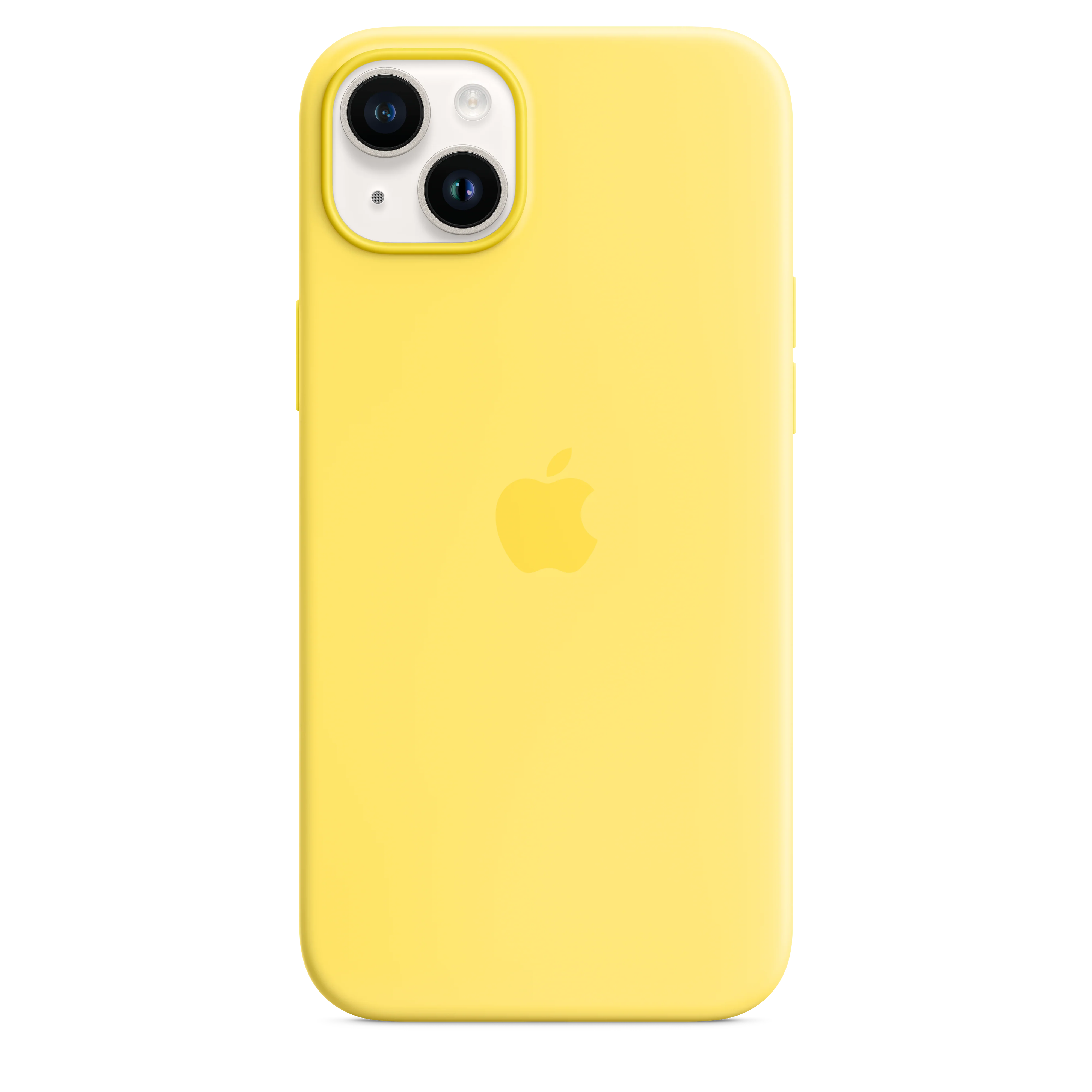 iPhone 14 Plus Silicone Case with MagSafe - Canary Yellow - Image 5