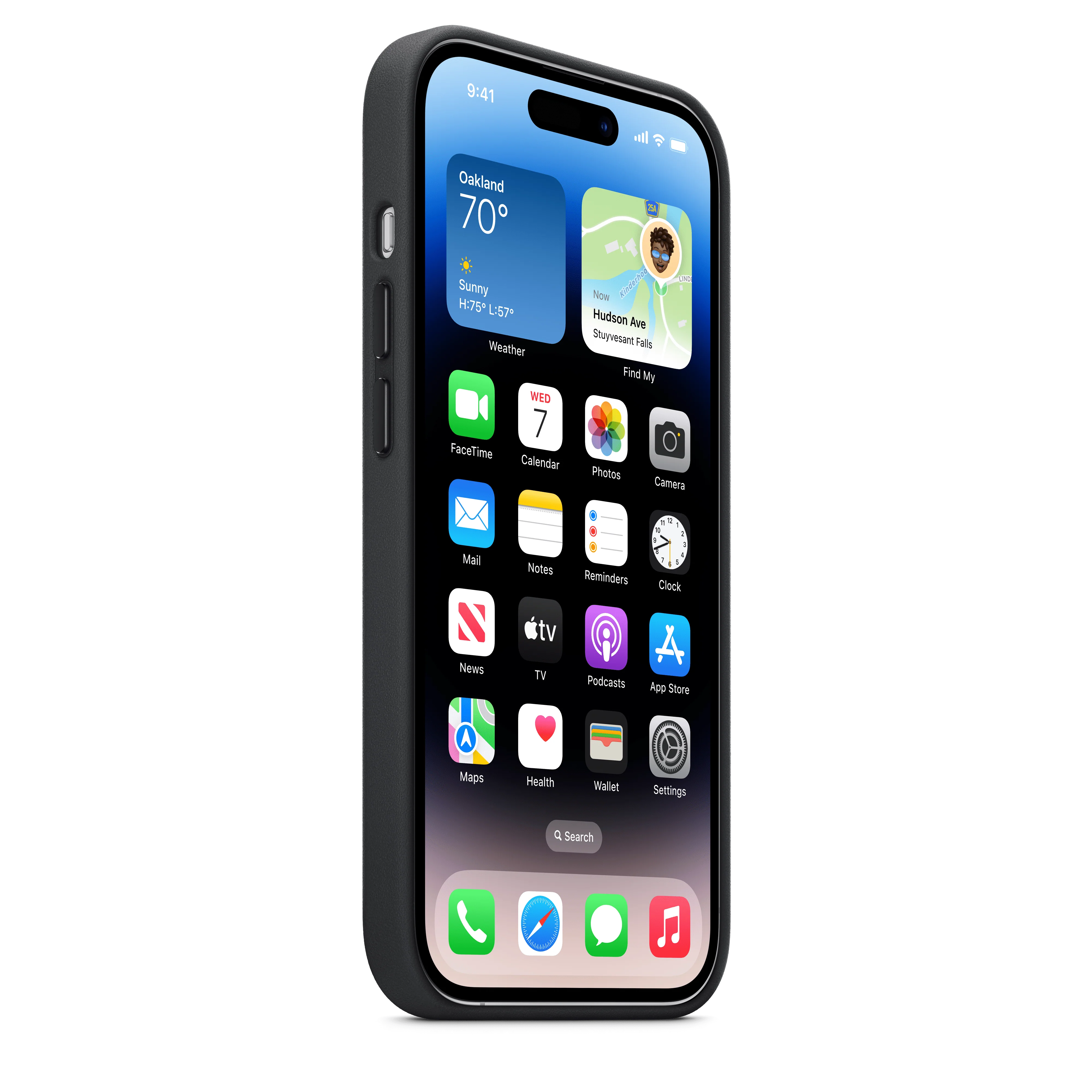 iPhone 14 Pro Leather Case with MagSafe - Ink - Image 6
