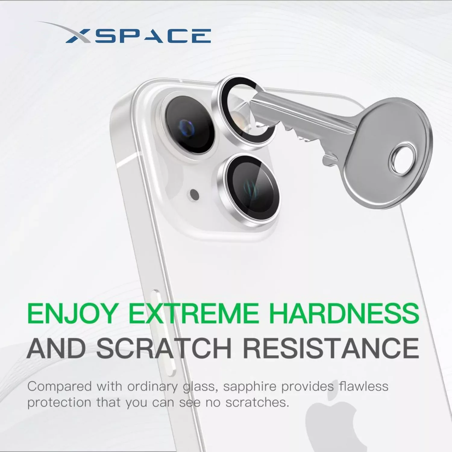 Raopro XSPACE Camera Lens Glass for iPhone 14 / 14 Plus - Silver