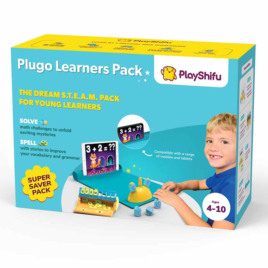 SHIFU043-Plugo Learners Pack (Count & Letters) Plugo Learners Pack by PlayShifu ? (2in1) Count & Letters | Math Games, Words | - Image 5