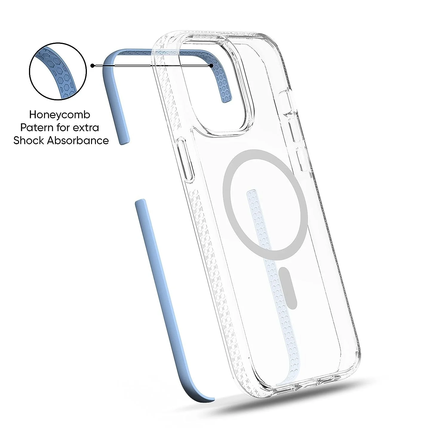 Vaku Luxos® Guard Series MagSafe case for iPhone 14 Plus - Sierra Blue(8905129022600) - Image 2
