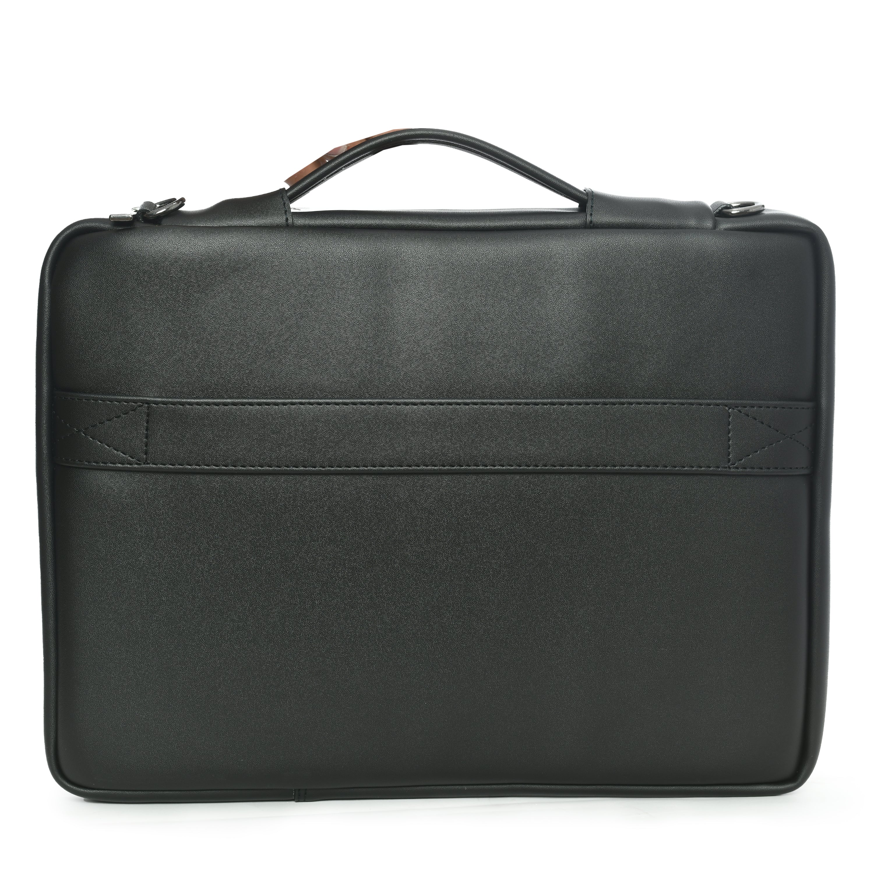 Vaku Luxos® LA Romani Premium Collection Sleeve for Macbook 13"|14" with Strap highly durable - Black(8905129016838) - Image 5