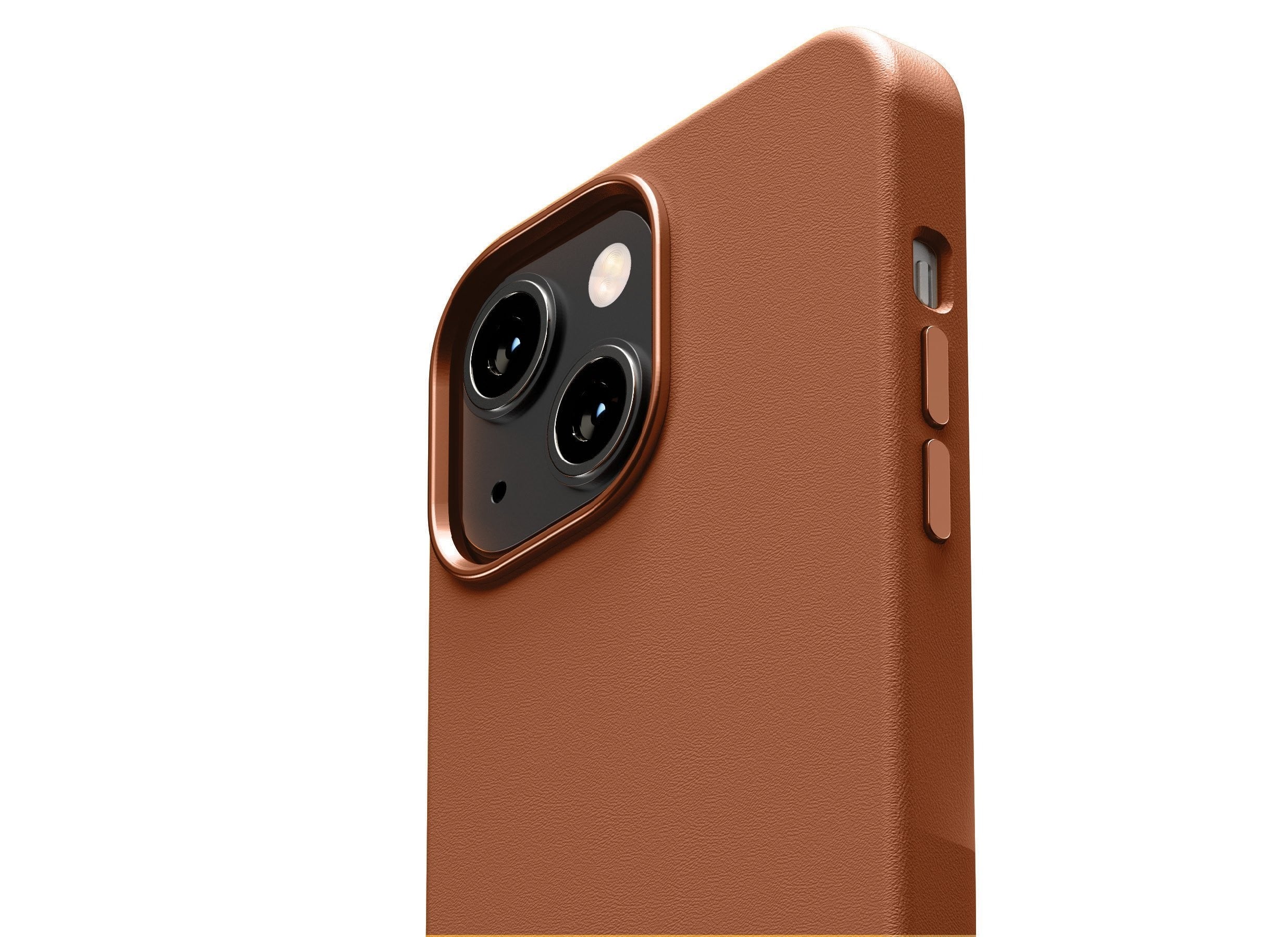 Vaku Luxos® Lexza Leather Protective case for iPhone 13 (6.1") - Brown(8905129013974) - Image 4