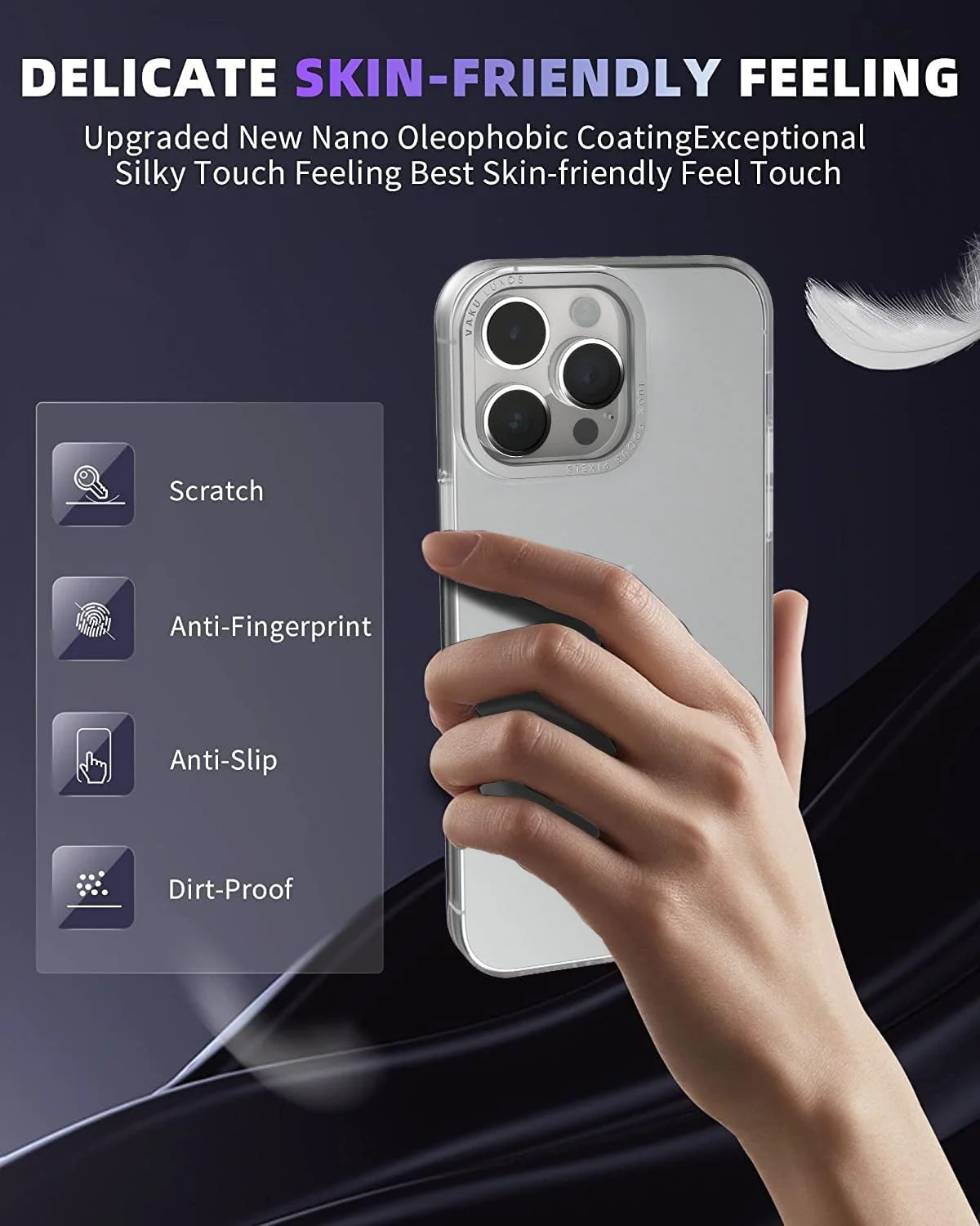 Vaku Luxos® SAN PEDRO case for iPhone 14 Pro White Ring - White(8905129023300)