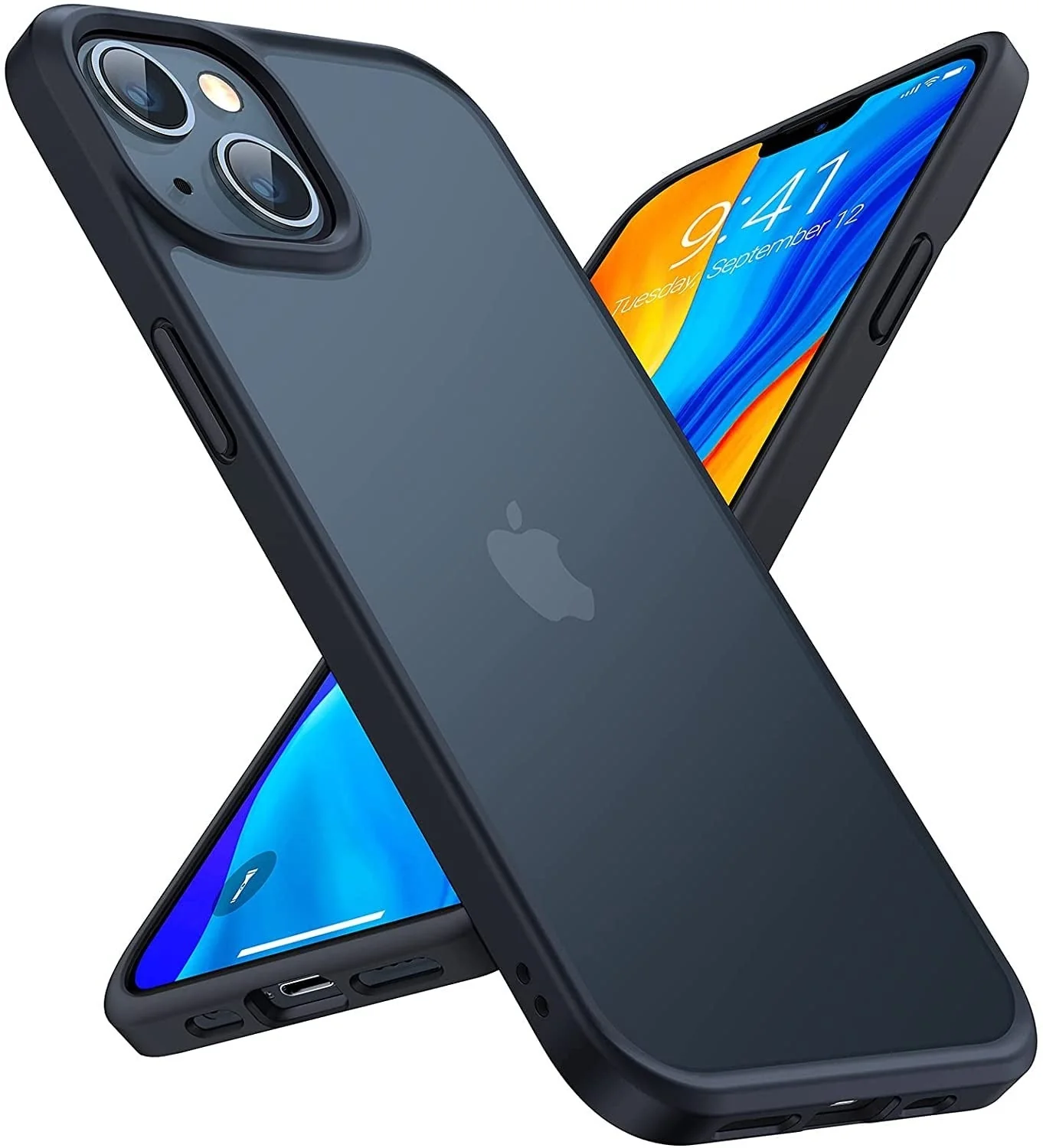 Vaku Luxos® Translucent Armor Shock Proof Case for iPhone 13 (6.1") - Black(8905129013523) - Image 3