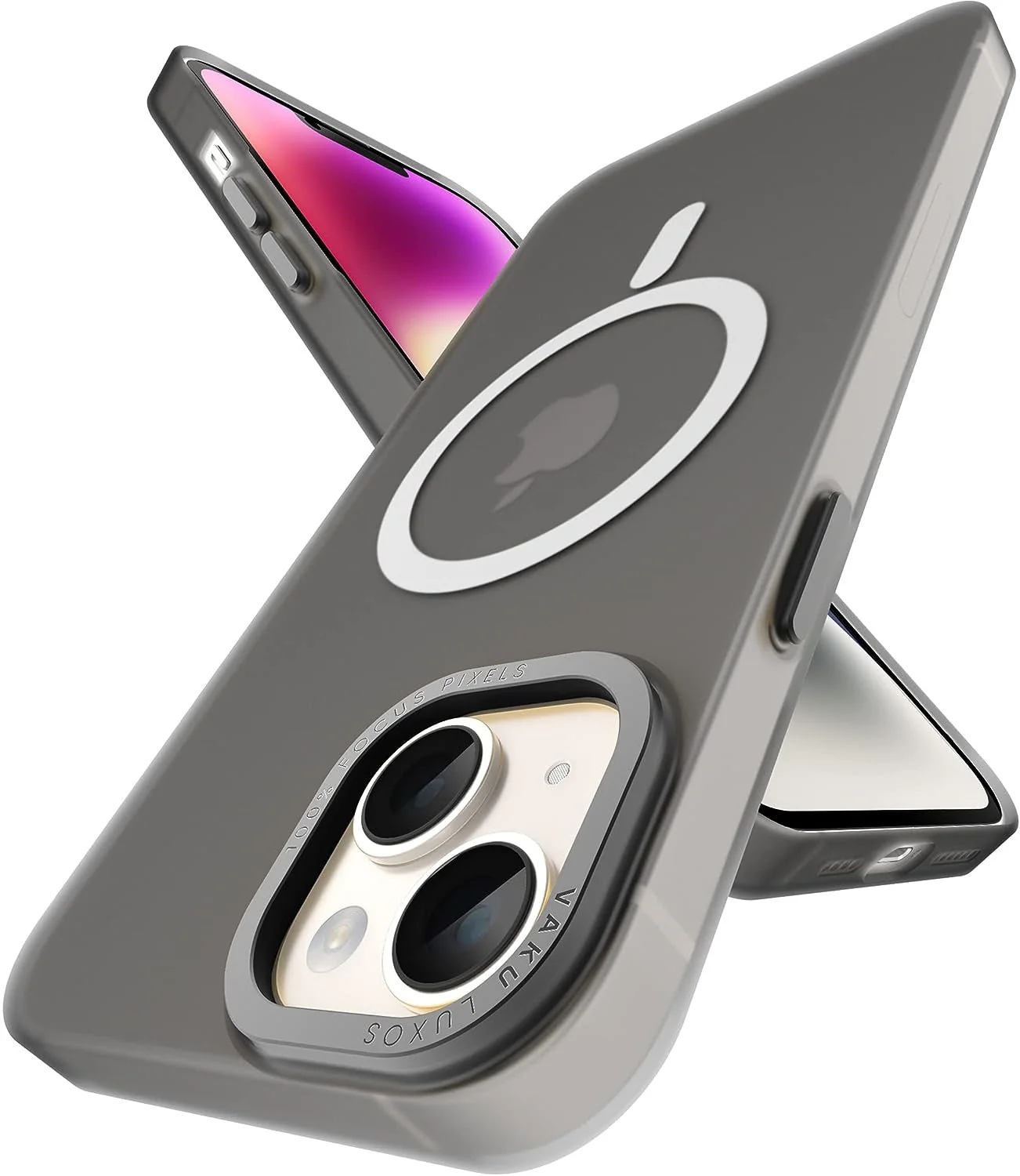 Vaku Luxos SAN MAGPRO case for iPhone 14 Black Ring - Black(8905129023386) - Image 3
